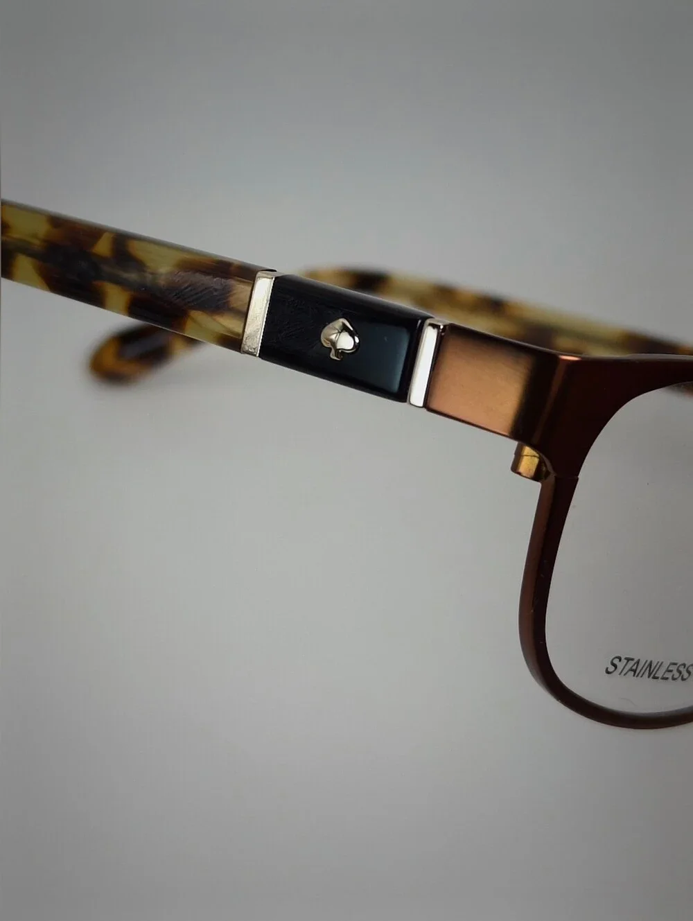 Kate Spade New York. Brown Copper  Stainless Steel Eyeglass Frames.